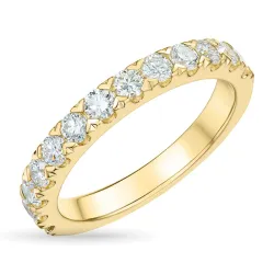 zirkon gullring i 9 karat gull