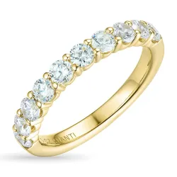 zirkon ring i 9 karat gull