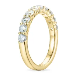 zirkon ring i 9 karat gull