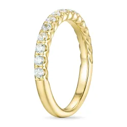 zirkon ring i 9 karat gull