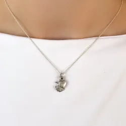 tro-håp-kjærlighet anheng i sølv - Amoré