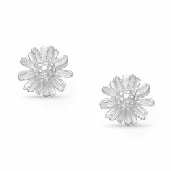 blomst ørestikker i sølv