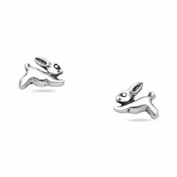 kanin ørestikker i sølv - Little Ones