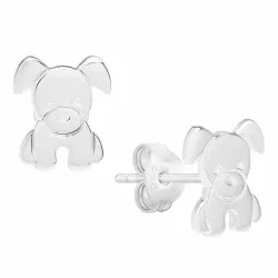 hunder ørestikker i sølv - Little Ones