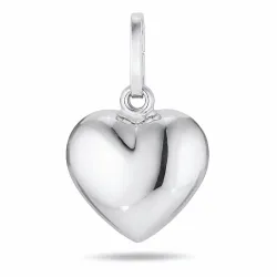 9 x 11 mm hjerte anheng i sølv