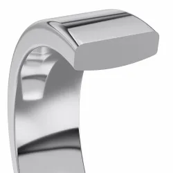 3 og 5 mm diamant gifteringer i 9 karat hvitt gull - par