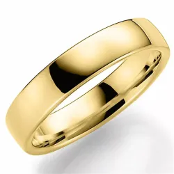 blank 5 mm giftering i 9 karat gull