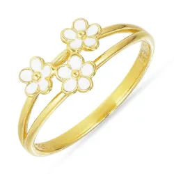 margeritt ring i forgylt sølv - Majse