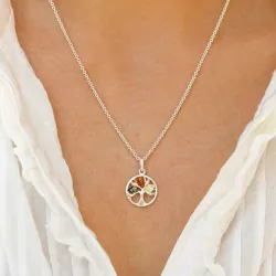 livets tre multifarget rav anheng i sølv