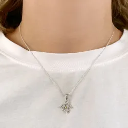 engel anheng i sølv og forgylt sølv