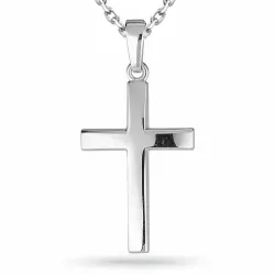 kors halskjede i sølv med anheng i sølv - Amoré