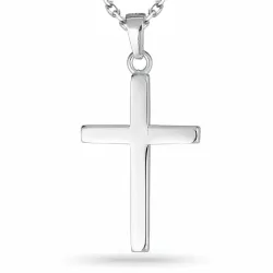 kors halskjede i sølv med anheng i sølv - Amoré