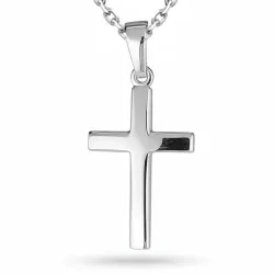 kors halskjede i sølv med anheng i sølv - Amoré