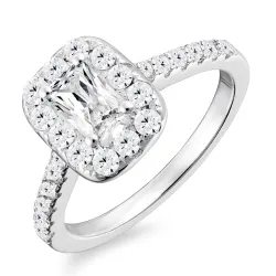 zirkon ring i sølv