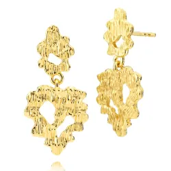 Sistie Luna øredobber i forgylt sølv