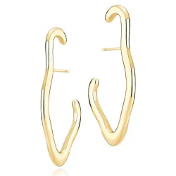 Sistie2ND x Signe Kragh Medium halvcreol i forgylt stål