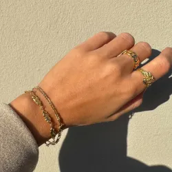 Sistie2ND Sophia Small armbånd i forgylt stål