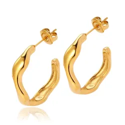 Sistie2ND Wavy creol i forgylt stål