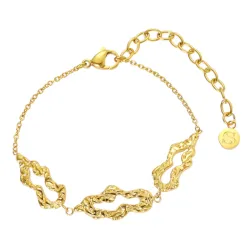 Sistie2ND Echo armbånd i forgylt stål