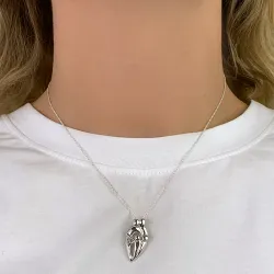 mor og barn anheng i sølv