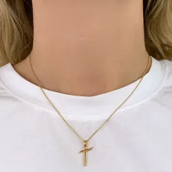 bokstav t anheng i forgylt sølv - My Letter