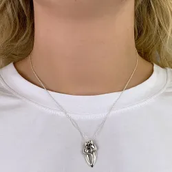 mor og barn anheng i sølv