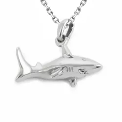 halskjede i sølv med anheng i sølv