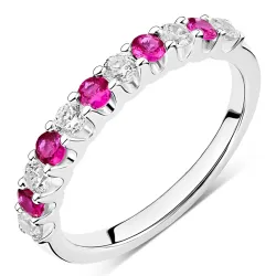 rød alliansering i sølv