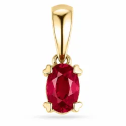 rubin anheng i 9 karat gull 0,35 ct