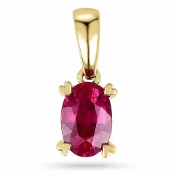 rubin anheng i 9 karat gull 0,63 ct