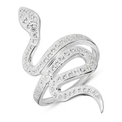 zirkon ring i sølv