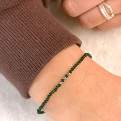 armbånd med stein og 3 hematite - Loom Stones