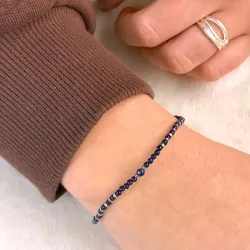 armbånd med lapis og hematite.