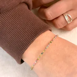 stein armbånd med turmalin og hematite - Loom Stones