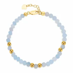 blå armbånd med akvamarin