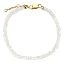 3 mm armbånd med ferskvannsperle