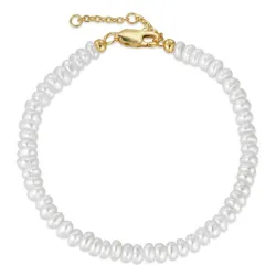 4,5 mm armbånd med ferskvannsperle