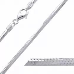 BNH slangearmbånd i sølv 18,5 cm x 1,9 mm