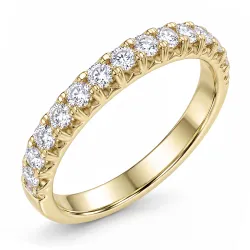 lab grown diamant alliansering i 9 karat gull 0,50 ct