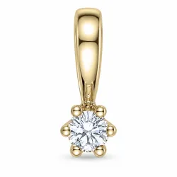 0,05 ct lab grown diamant solitaireanheng i 9 karat gull 0,05 ct