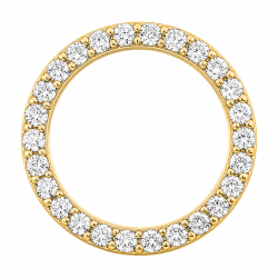 rundt lab grown diamant anheng i 14 karat gull 0,53 ct
