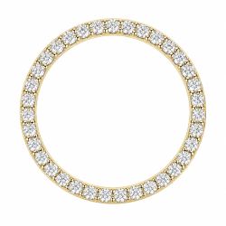rundt lab grown diamant anheng i 14 karat gull 1,03 ct