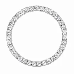 rundt lab grown diamant anheng i 14 karat hvitt gull 1,03 ct