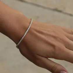 tennisarmbånd 5,00 ct i 14 karat gull