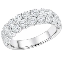 lab grown diamant ring i 14 karat hvitt gull 2,5 ct