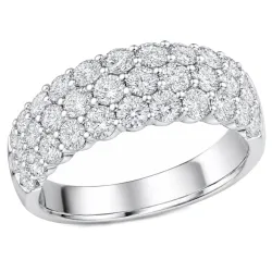 lab grown diamant ring i 14 karat hvitt gull 2,04 ct