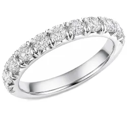 lab grown diamant ring i 14 karat hvitt gull 1,0 ct