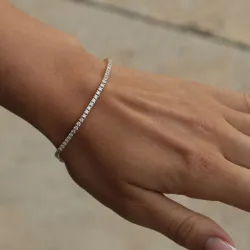 tennisarmbånd 2,86 ct i 14 karat gull
