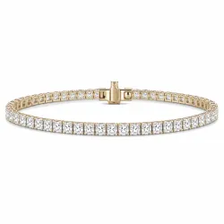 tennisarmbånd 5,00 ct i 14 karat gull