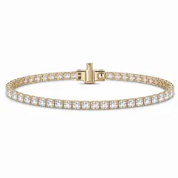 tennisarmbånd 3,84 ct i 14 karat gull